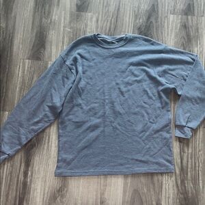 Galaxy By Harvic Men's Long Sleeve Crewneck Shirt - Slate Blue